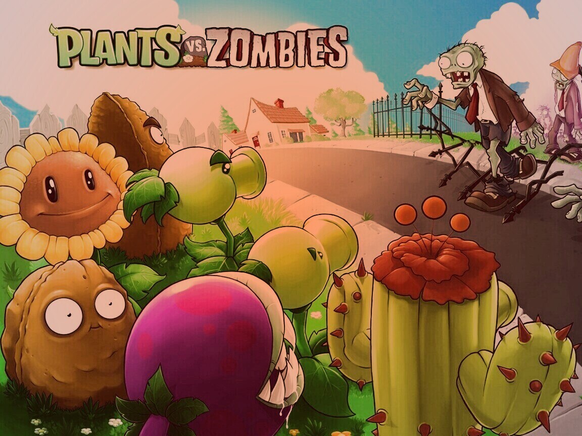 Plants vs zombies обои