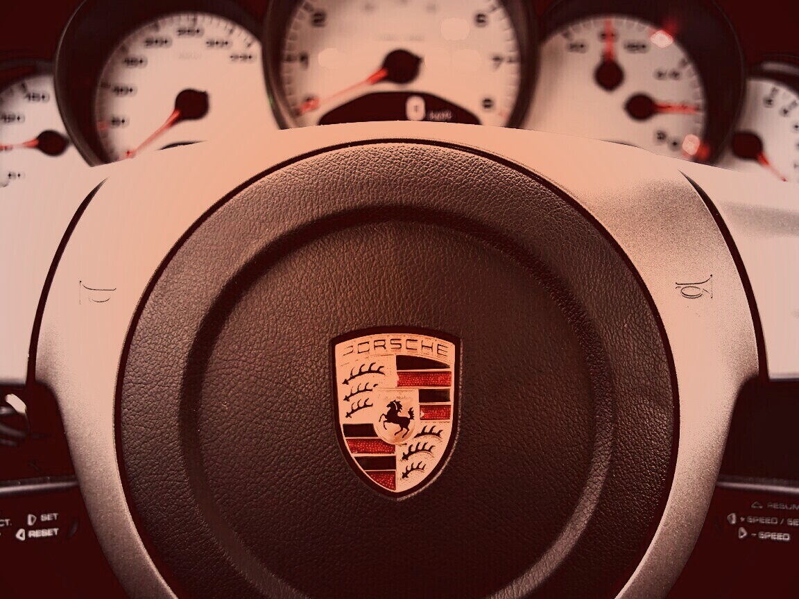 Руль Porshe обои