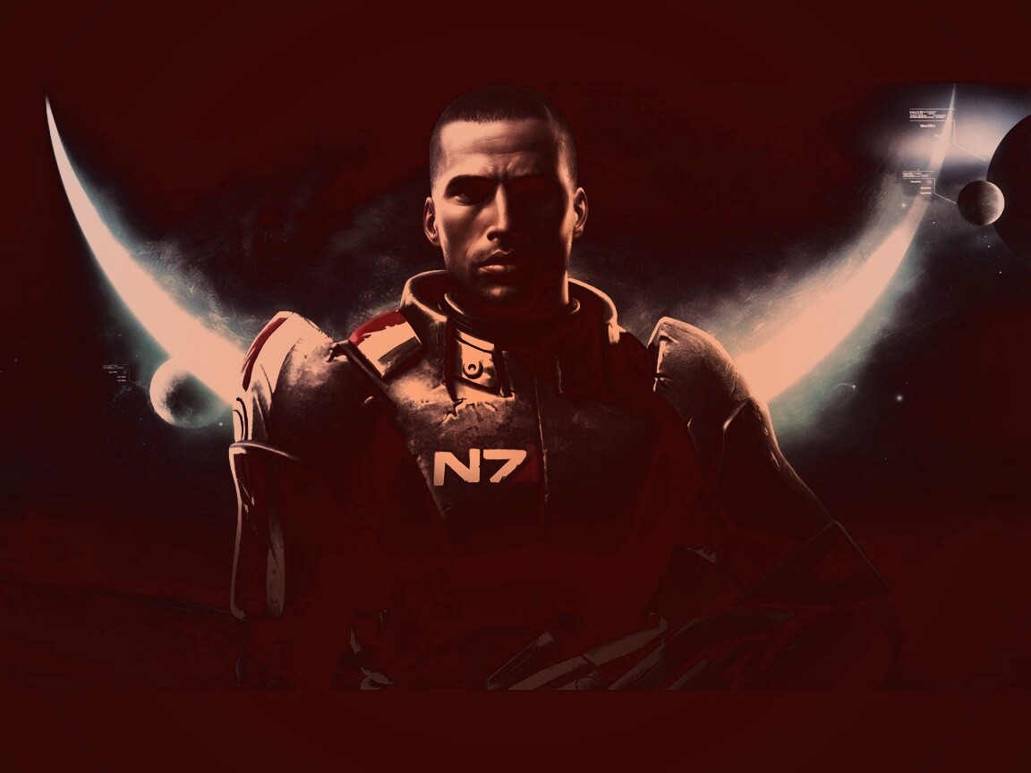 Шепард из Mass Effect обои