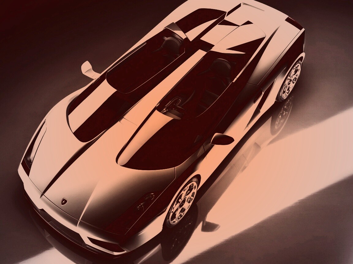 Светло-серый Lamborghini обои