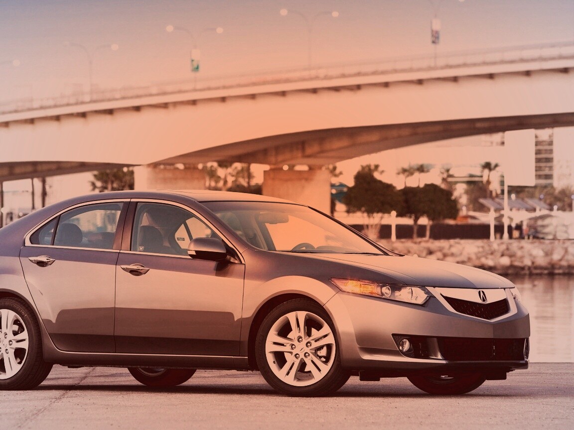 Acura на фоне моста обои