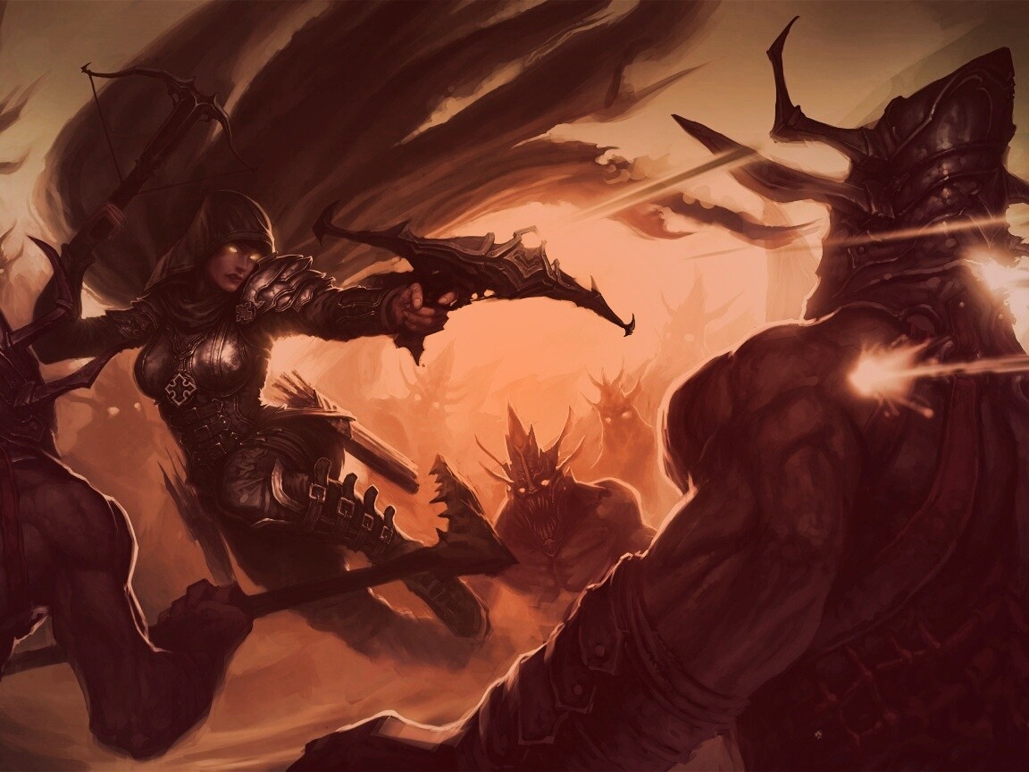 Охотник на демонов из Diablo 3 обои