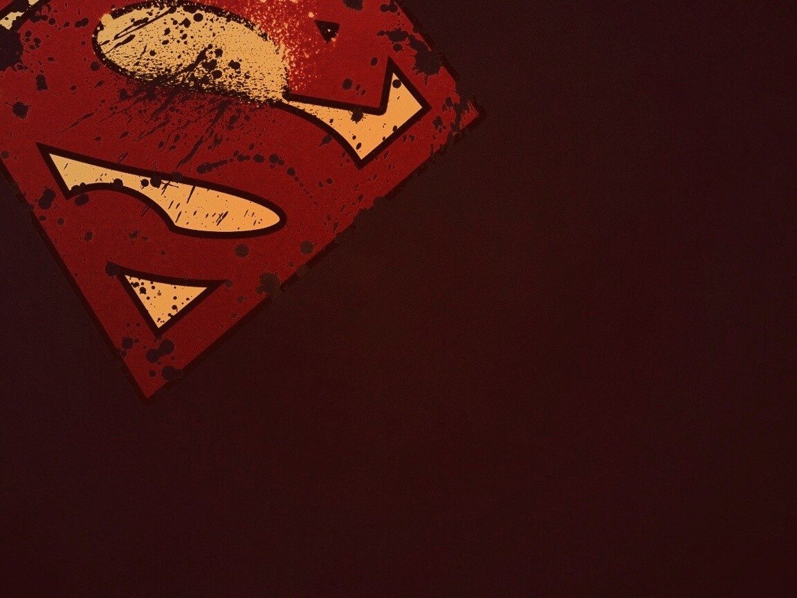 Потертый знак Супермена обои