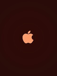 Логотип Apple на черном фоне обои