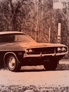 Черно-белое фото Dodge обои