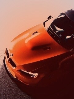 Оранжевый BMW обои