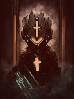 Рыцарь в стиле Dead Space обои