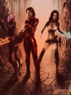 Девушки mass effect обои