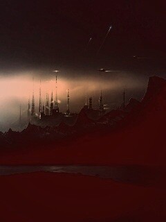 Долина в стиле SciFi обои