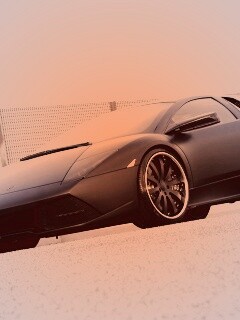 Lamborghini Reventon черного цвета обои