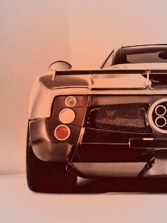 Pagani Zonda сзади обои