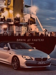 BMW 6 в порту обои