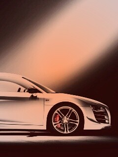 Audi R8 вид сбоку обои