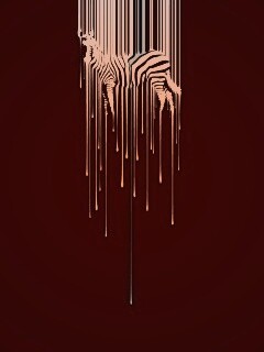 Креативное изображение зебры обои