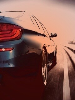 BMW F10 на повроте обои
