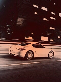 Porsche на трассе обои