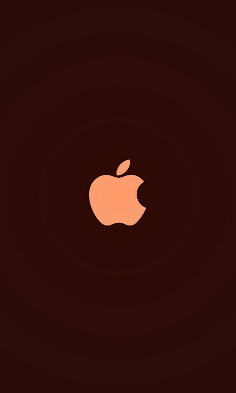 Логотип Apple на черном фоне обои