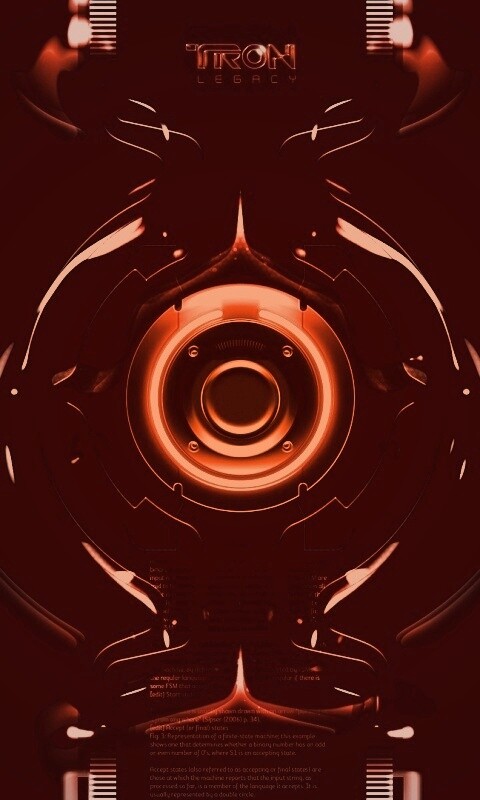 Tron Data Amber обои