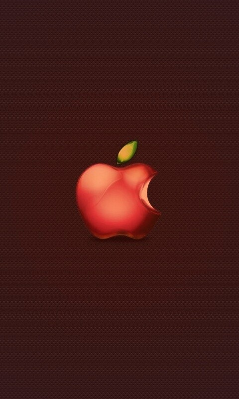 Реалистичный логотип Apple обои