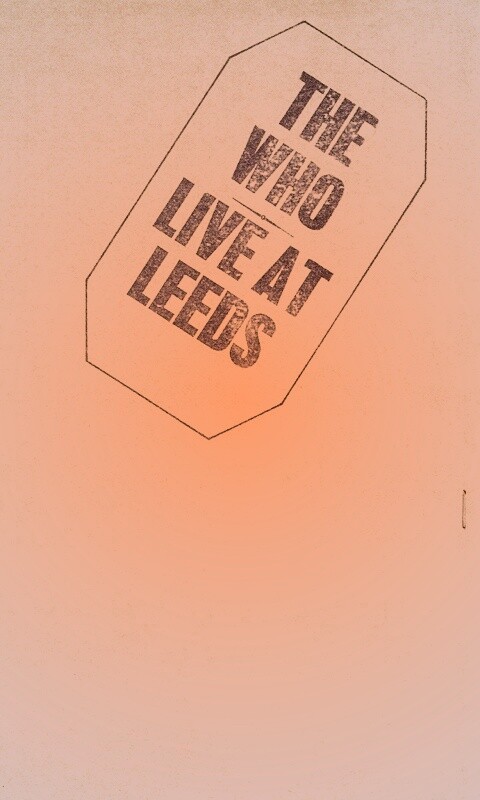 The who live at leeds обои
