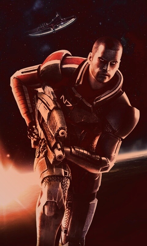 Шепард из вселенной Mass Effect обои