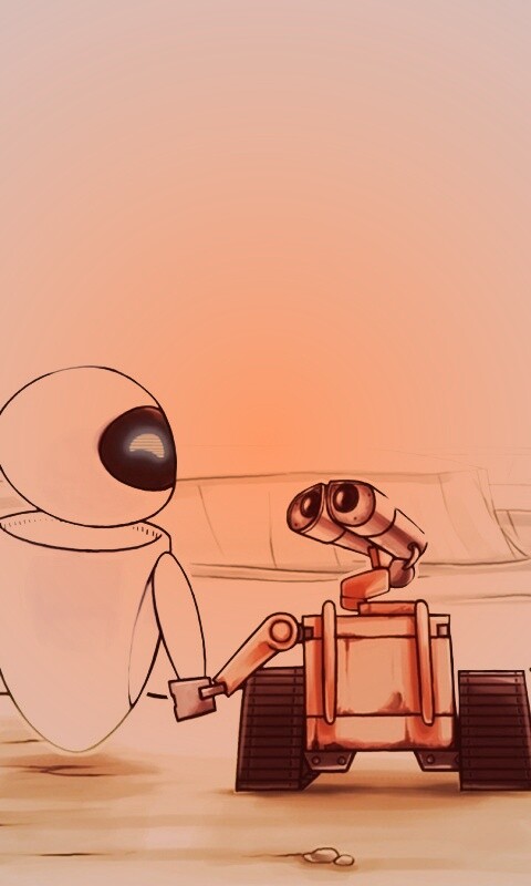 WALL-E и Ева обои