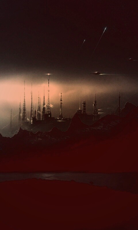 Долина в стиле SciFi обои