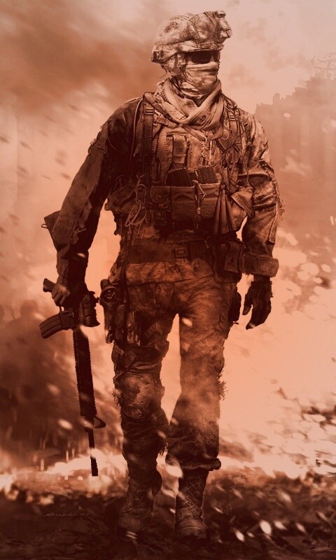 Солдат из modern warfare 2 обои