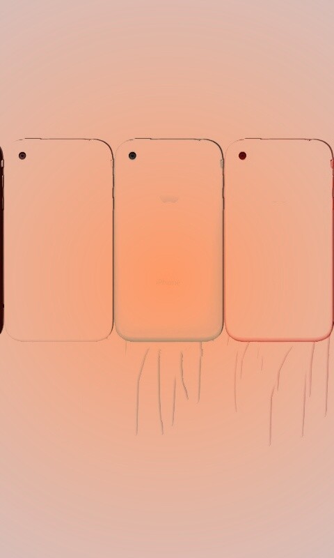 iPhone в разных цветах обои