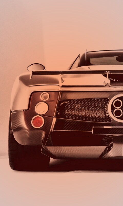 Pagani Zonda сзади обои
