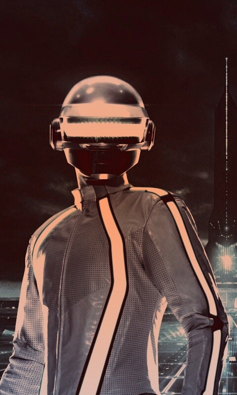 Daft Punk на съемках фильма TRON обои