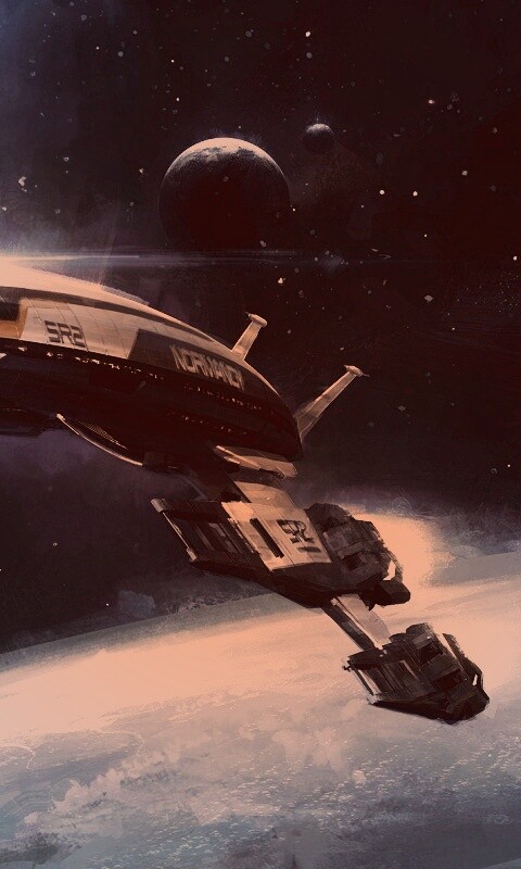 Корабль Normandy обои