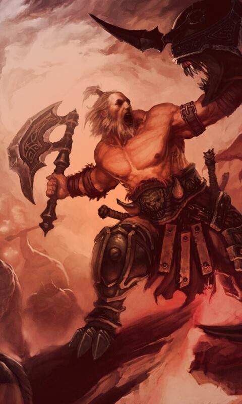 Варвар из Diablo 3 обои