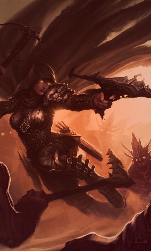 Охотник на демонов из Diablo 3 обои