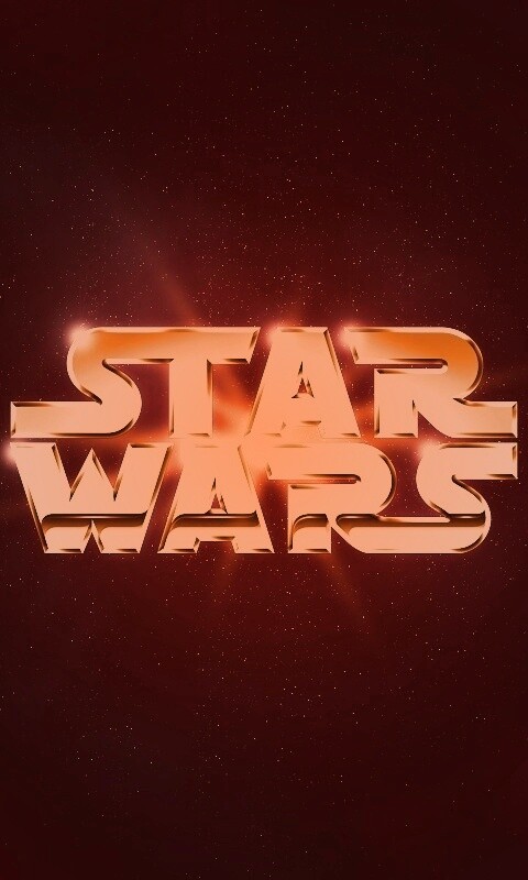 Золотой логотип Star Wars обои