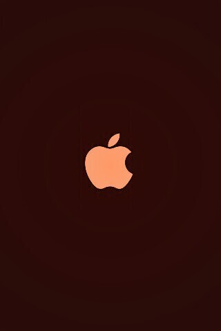 Логотип Apple на черном фоне обои