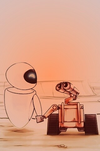 WALL-E и Ева обои