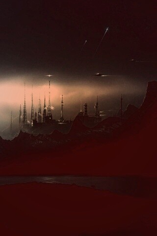 Долина в стиле SciFi обои