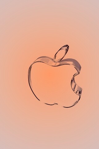 Стеклянный логотип Apple обои
