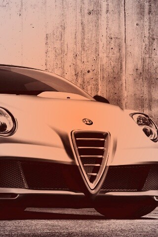 Alfa-Romeo вид спереди обои