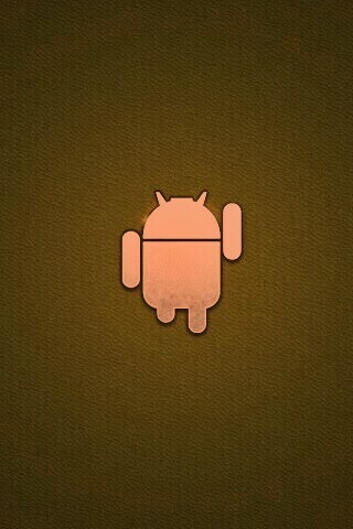 Логотип Android на зеленом фоне обои