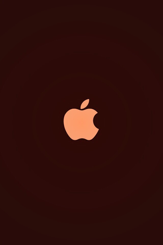 Логотип Apple на черном фоне обои