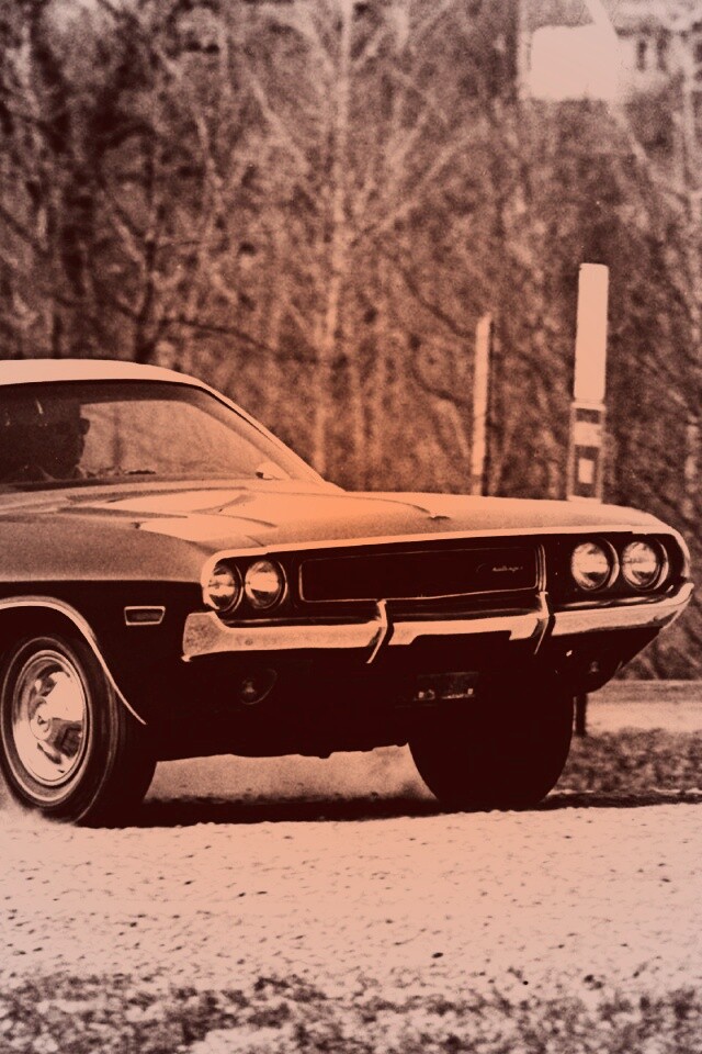 Черно-белое фото Dodge обои