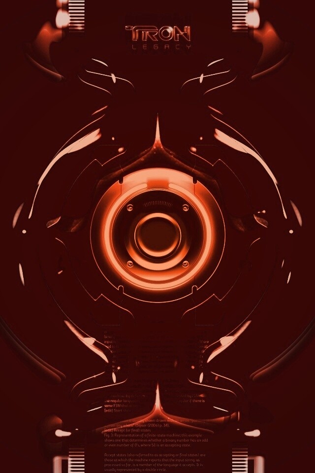 Tron Data Amber обои