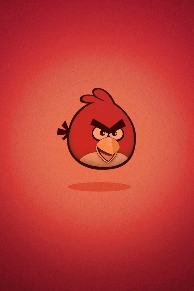 Красная птица из Angry Birds обои