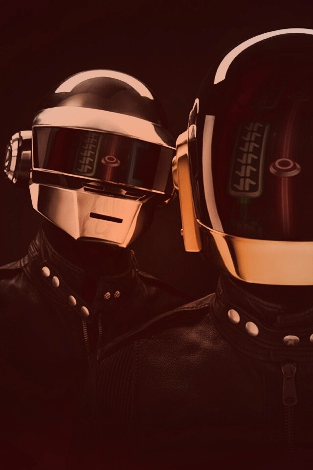 Daft Punk на темном фоне обои