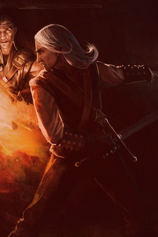 Геральт и Беренгар против Азара обои