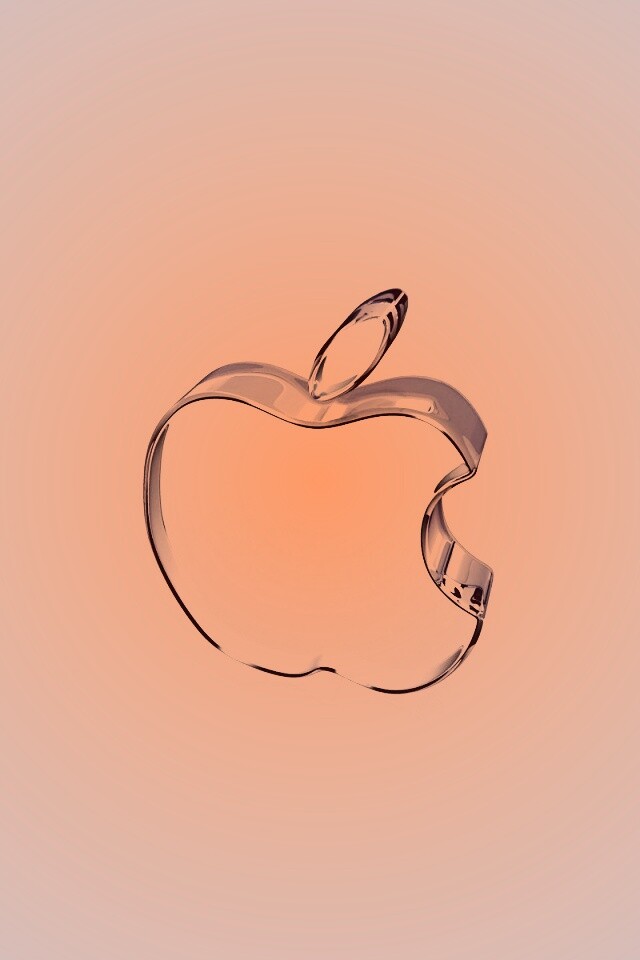 Стеклянный логотип Apple обои