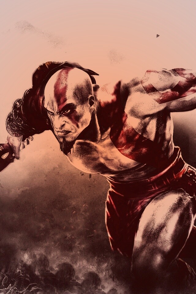 Герой игры God of War обои