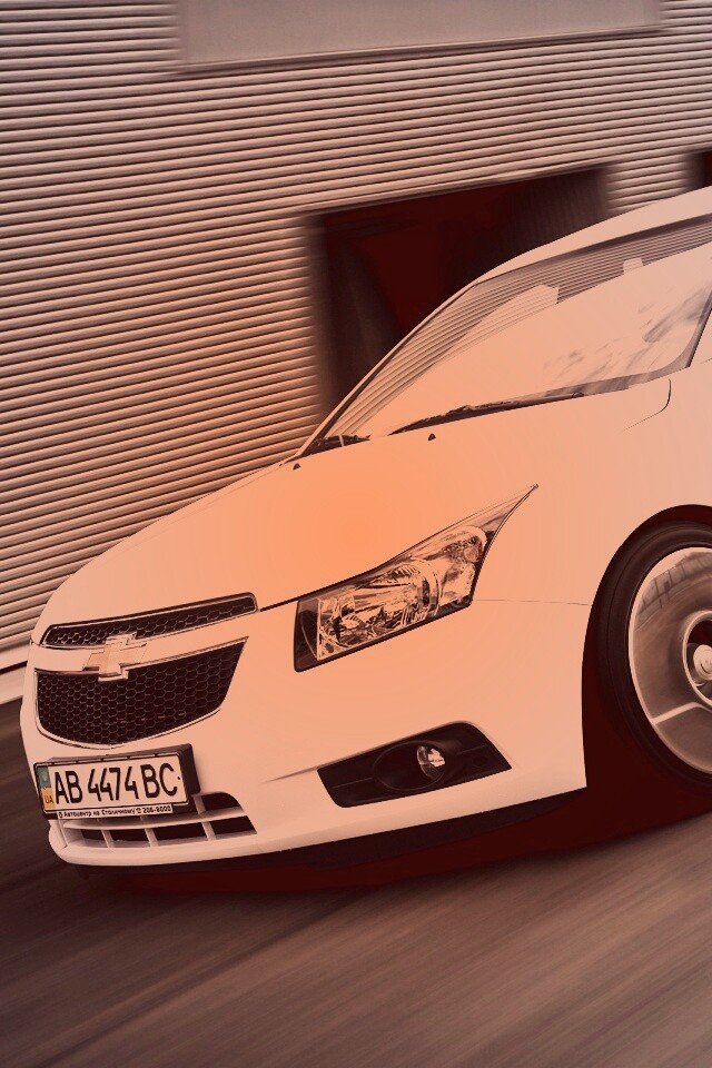 Chevrolet Круз белый седан обои